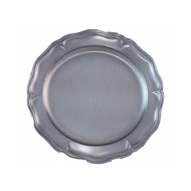 Assiette Chippendale en étain