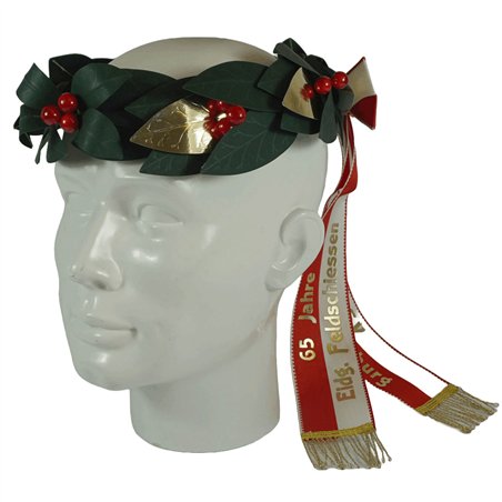 Couronne de tête en laurier, garnie à côté – 8 garnitures en or
