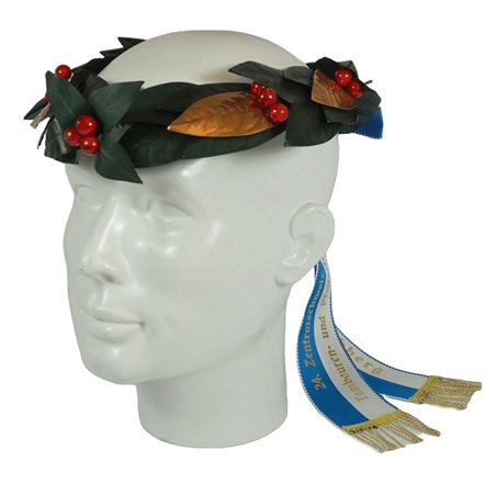 Couronne de tête en laurier, 8 garnitures en bronze