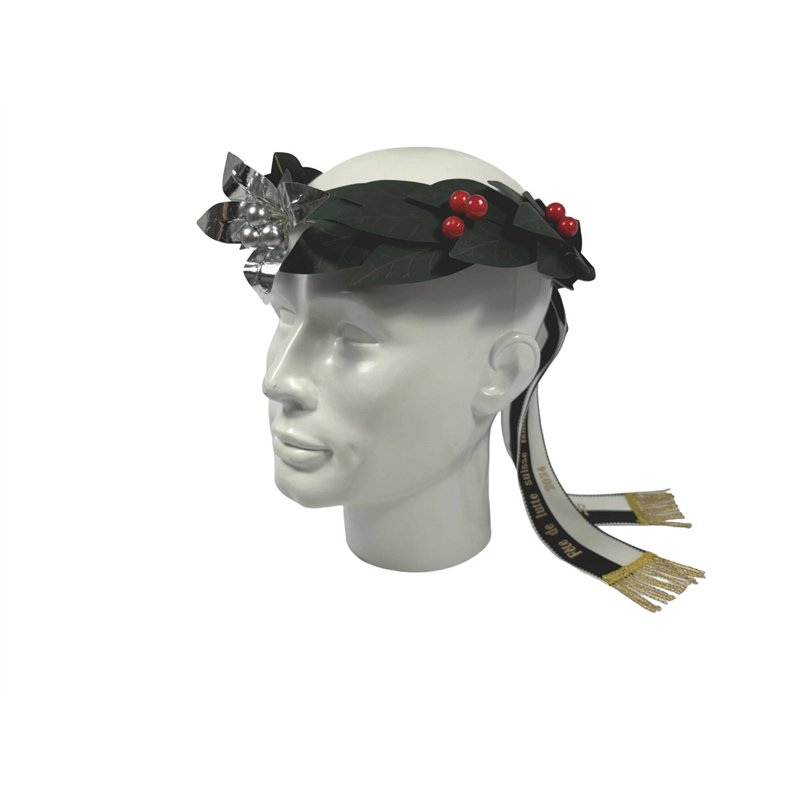 Couronne de tête en laurier, 7 garnitures en argent
