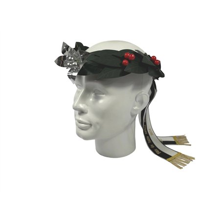 Couronne de tête en laurier, 7 garnitures en argent