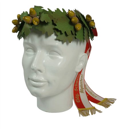 Couronne de tête en chêne, vert 