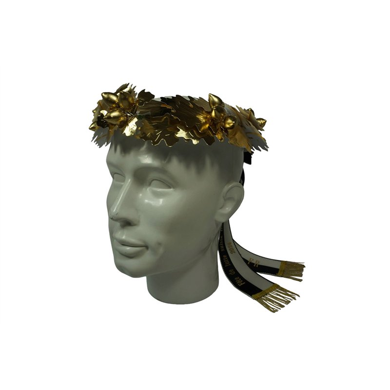 Couronne de tête en chêne, entièrement en or