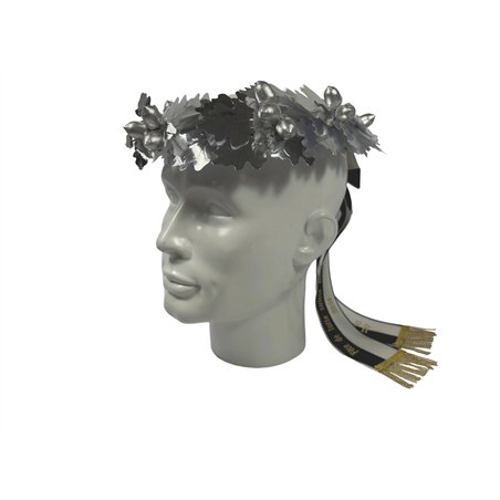 Couronne de tête en chêne, entièrement en argent