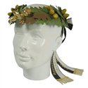 Couronne de tête en chêne, étoile en front – 7 garnitures en or