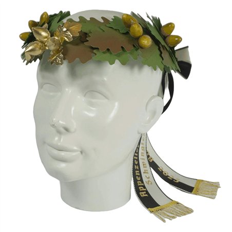 Couronne de tête en chêne, étoile en front – 7 garnitures en or