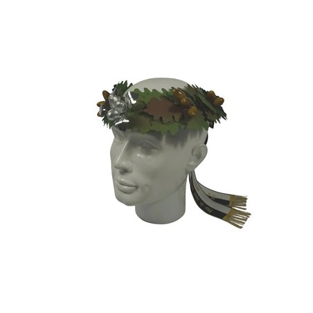 Couronne de tête en chêne, 7 garnitures en argent
