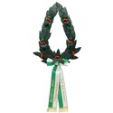 Couronne de section en laurier, verte