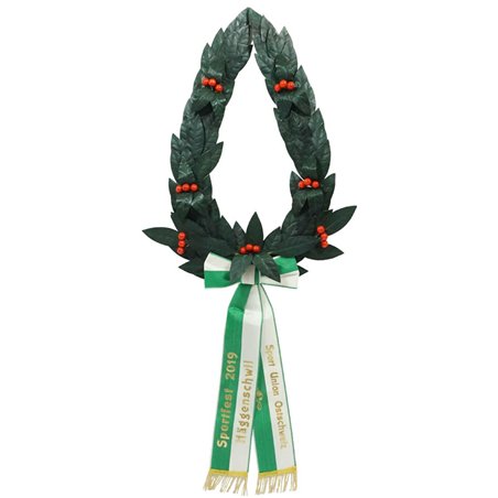 Couronne de section en laurier, verte