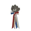 Palme 5 feuilles, entièrement en argent