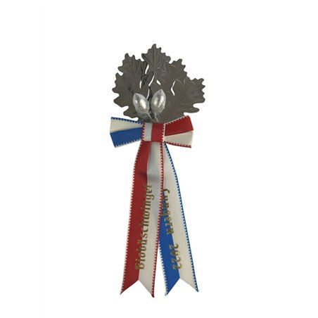 Palme 5 feuilles, entièrement en argent