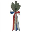 Palme 5 feuilles, en olive, verte, 2 baies