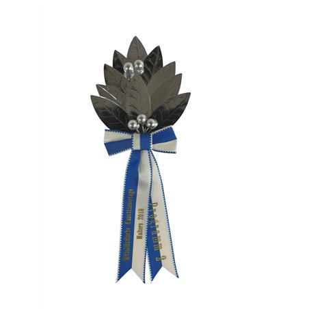 Palme 10 feuilles, entièrement en argent