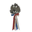 Palme 10 feuilles, entièrement en argent