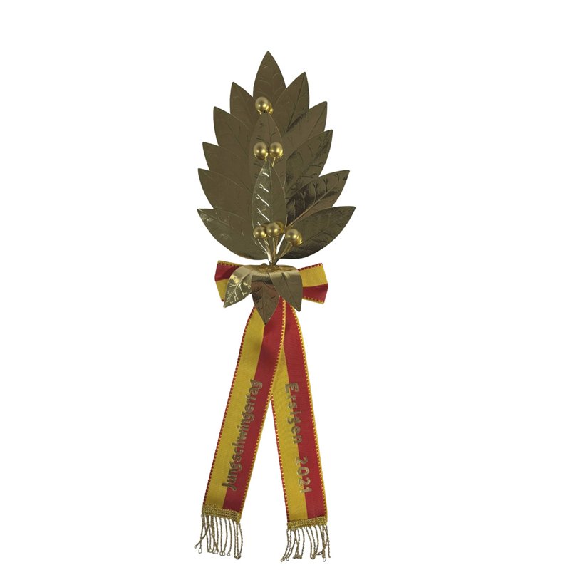 Palme 16 feuilles, entièrement en or