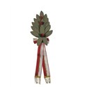 Palme 16 feuilles, en olive, verte, 6 baies