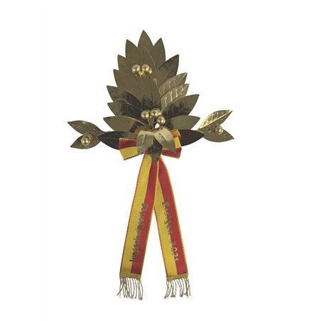 Palme grande-épée, 24 feuilles, entièrement en or