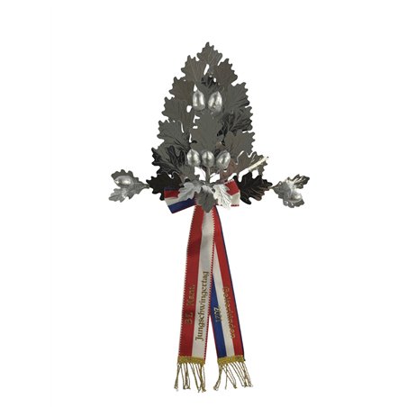 Palme grande-épée, 24 feuilles, entièrement en argent