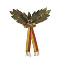 Palme demi-couronne, 26 feuilles, entièrement en or
