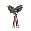 Palme demi-couronne, 26 feuilles, entièrement en argent