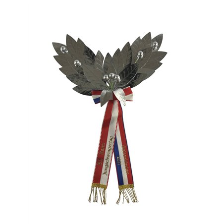 Palme demi-couronne, 26 feuilles, entièrement en argent