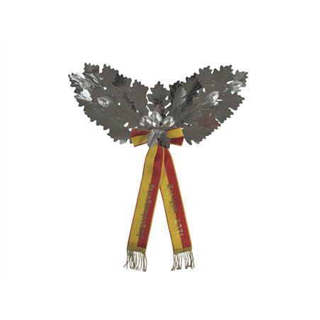 Palme demi-couronne, 26 feuilles, entièrement en argent