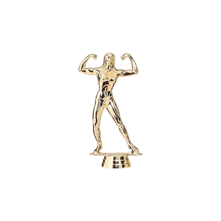 Figurine sportive musculation femme - D101
