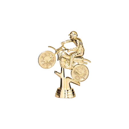 Figurine sportive moto trial - D33
