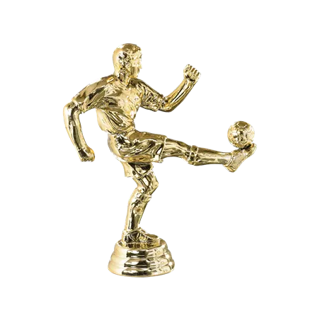Figurine sportive football dorée - D36G