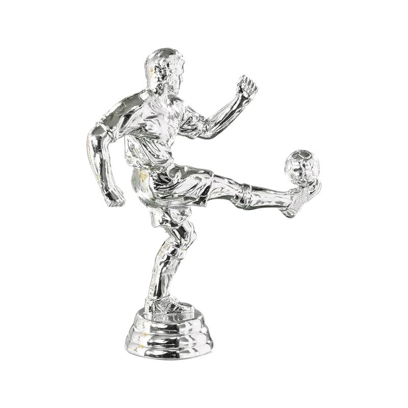 Figurine sportive football argentée - D36S