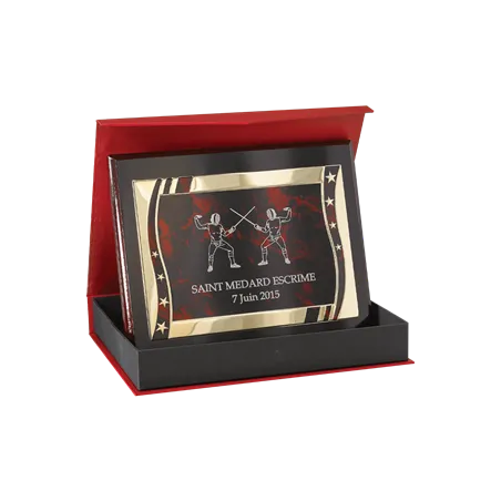 Plaque de distinction avec écrin - 186-01