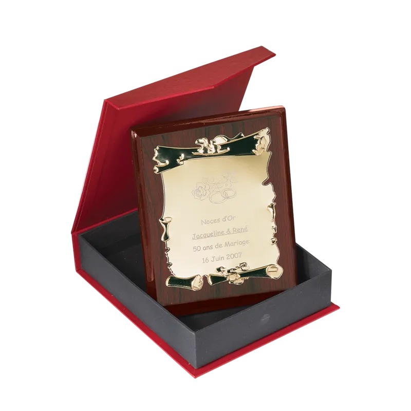 Plaque de distinction avec écrin - 187-11