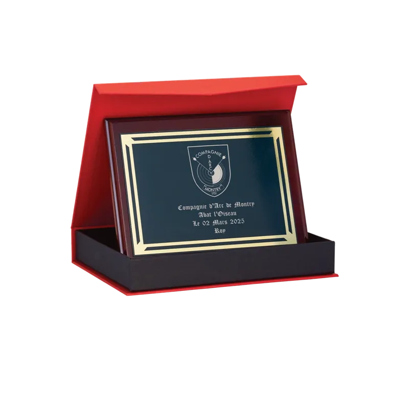 Plaque de distinction avec écrin - 187-61