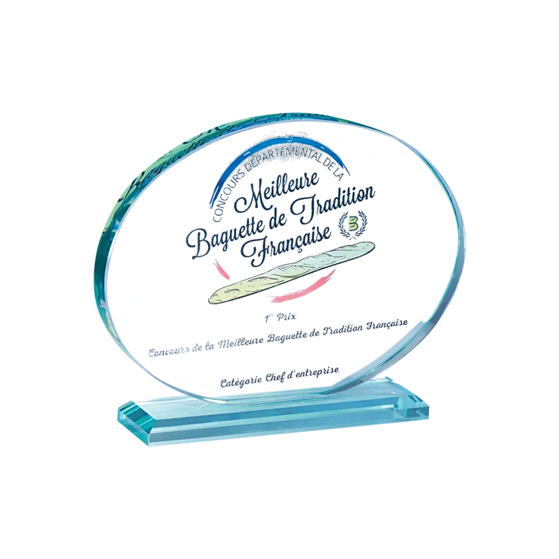Trophée en verre P.157 19X24 - 157-11