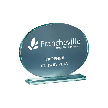 Trophée en verre P.166 19X24 - 166-41