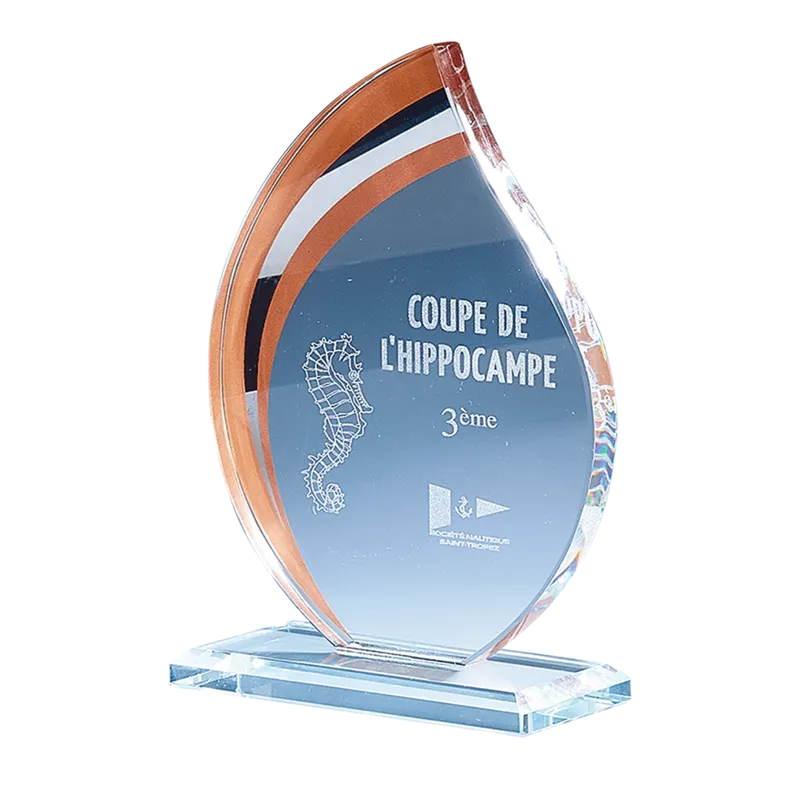 Trophée en verre P.170 Cuivre - 170-01