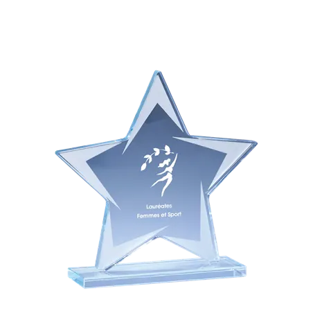 Trophée en verre P.173 Gent - 173-02