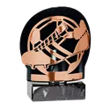 Trophée Metal Cuivre Foot P115 - FX03B