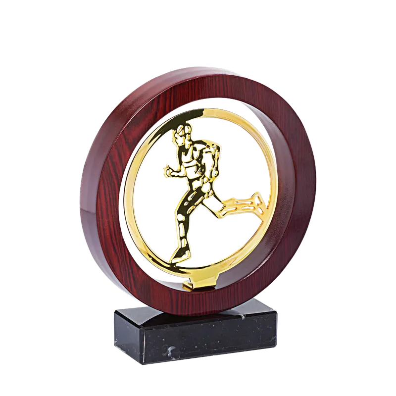 Trophée Metal Bois Pétanque P.118 - JX05