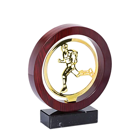 Trophée Metal Bois Pétanque P.118 - JX05