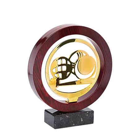 Trophée Metal Bois Cyclisme P.118 - JX06