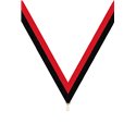 Ruban P.195 22 mm Rouge / Noir, - 6031
