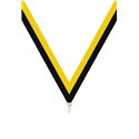Ruban P.195 22 mm Jaune / Noir, - 6034