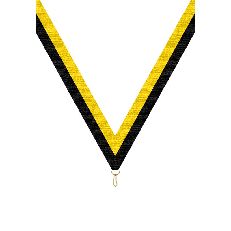 Ruban P.195 22 mm Jaune / Noir, - 6034