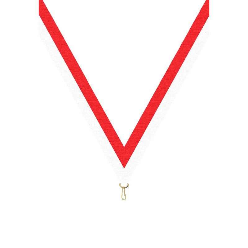 Ruban P.195 22 mm Rouge / Blanc, - 6035