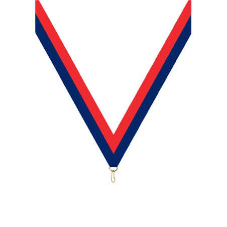 Ruban P.195 22 mm Rouge / Bleu, - 6044