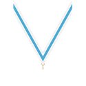 Ruban P.195 22 mm Blanc / Bleu / Blanc, - 6053