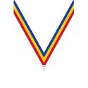 Ruban P.195 22 mm Rouge / Jaune / Bleu, - 6057
