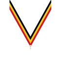 Ruban P.195 22 mm Rouge / Jaune / Noir, - 6058