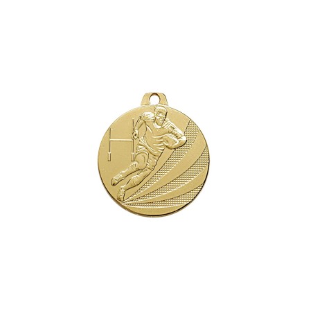 MEDAILLE 40MM P.202 OR RUGBY
